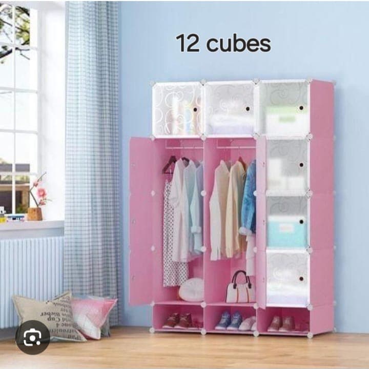 Plastic Cabinet 12 Cubes
