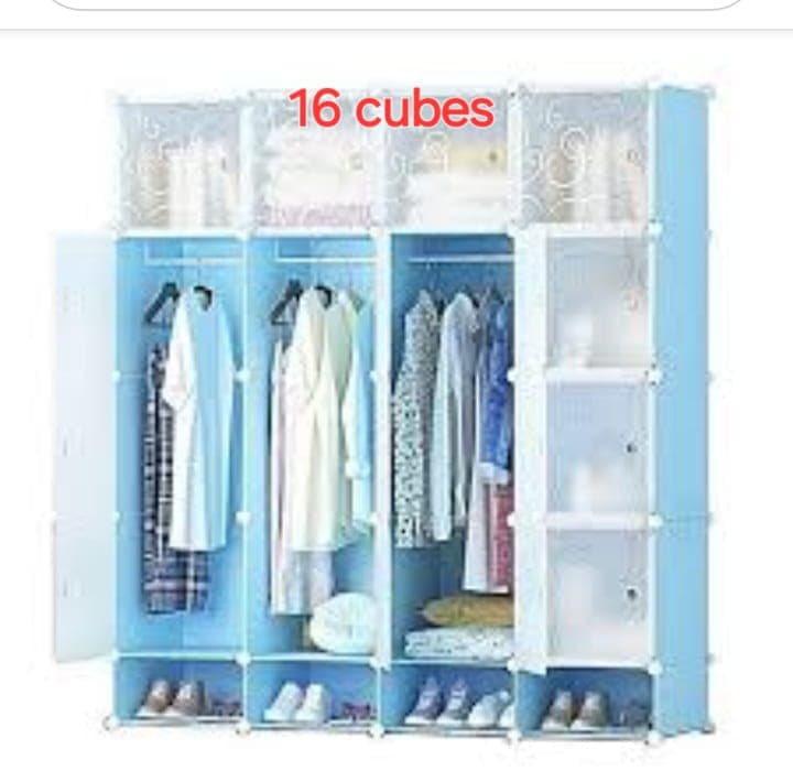 Plastic Cabinet 16 Cubes