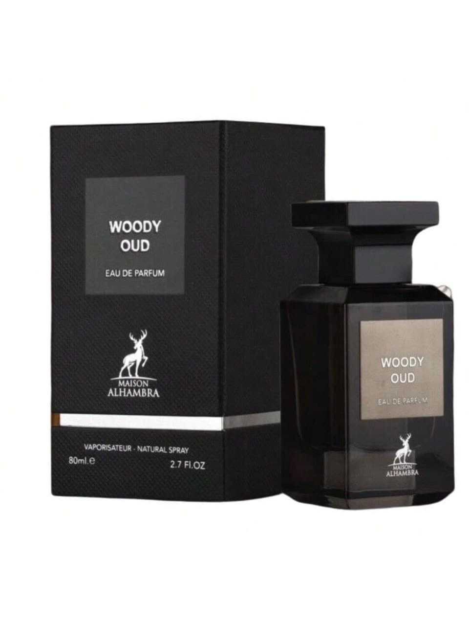 WOODY OUD EAU DE PARFUM MAISON ALHAMBRA VAPORISATEUR - NATURAL SPRAY